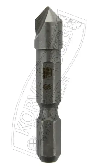 17-63900.  Сверло коническое 6мм для пластика HEX No.63900
