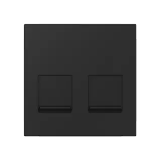Адаптер CADUCEUS ALING HIDE, двойной для Keystone RJ12/RJ45/USB A-A/HDMI A-A, со шторками