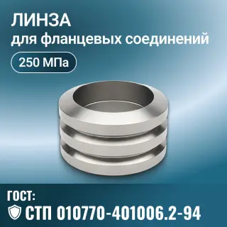 Линза для фланцевых соединений СТП 010770-401006.2-94, Ру 250 МПа