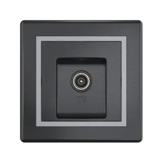 Розетка скрытой установки CADUCEUS ALING PRESTIGE антенная TV, одиночная