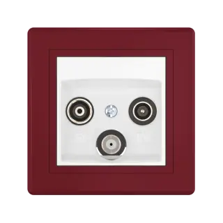 Розетка скрытой установки CADUCEUS ALING PRESTIGE антенная TV/FM/SAT, оконечная