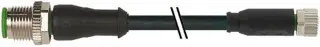 7000-40561-6200250, Murr Elektronik Германия, Кабель с разъемом М12 Вилка, M8 Розетка, кабель 2.5м