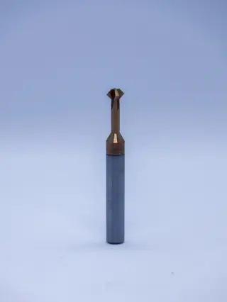 Фреза фасочная двухсторонняя твердосплавная 4 зуба D6x3.3Hxd2.8xh10xD6x50L-4F