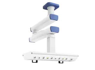 Потолочная двухплечевая медицинская консоль CADUCEUS C2E-A