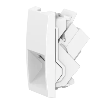 Розетка CADUCEUS ALING MODE телефонная, с модулем Keystone RJ12 6P6C cat.3, модульная, для скрытой проводки, механизм