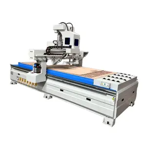 MP8 четырехпозиционный CNC раскроечно-фрезерный станок — высокопроизводительная обработка плитных материалов с 4 шпинделями по 6кВт