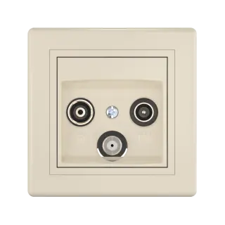 Розетка скрытой установки CADUCEUS ALING PRESTIGE антенная TV/FM/SAT, оконечная