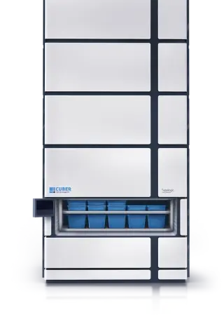 Автоматизированный склад лифтового типа CUBER компании CSort