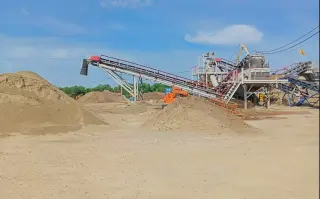 Полумобильный дробильно-сортировочный комплекс 250-300 т/ч