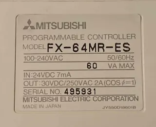 контроллер MITSUBISHI FX-64MR-ES
