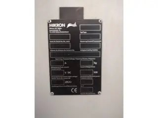 Вертикально-фрезерный обрабатывающий центр MIKRON VCE 800 WPRO