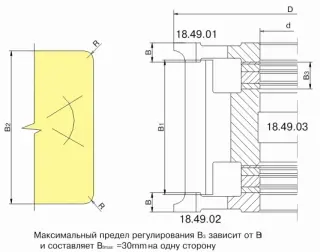 Фрезы для обработки бруса ДФ-18.49