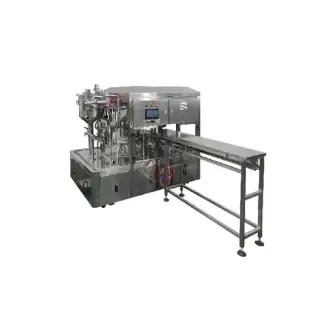 Станок для фасовки и упаковки жидких продуктов в дой-пак DGY-1D