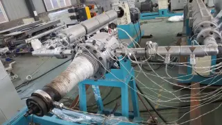 Линия и оборудование для производства двустенной гофрированной трубы