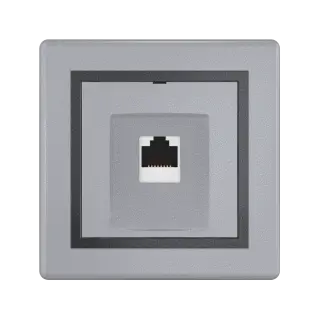 Розетка скрытой установки CADUCEUS ALING PRESTIGE компьютерная с модулем Keystone RJ45 8P8C, cat.6A, UTP