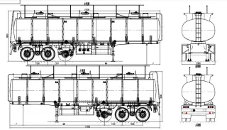 Полуприцеп-цистерна SHENGRUN SKW9402GYYA объём 36м3, для перевозки светлых нефтепродуктов