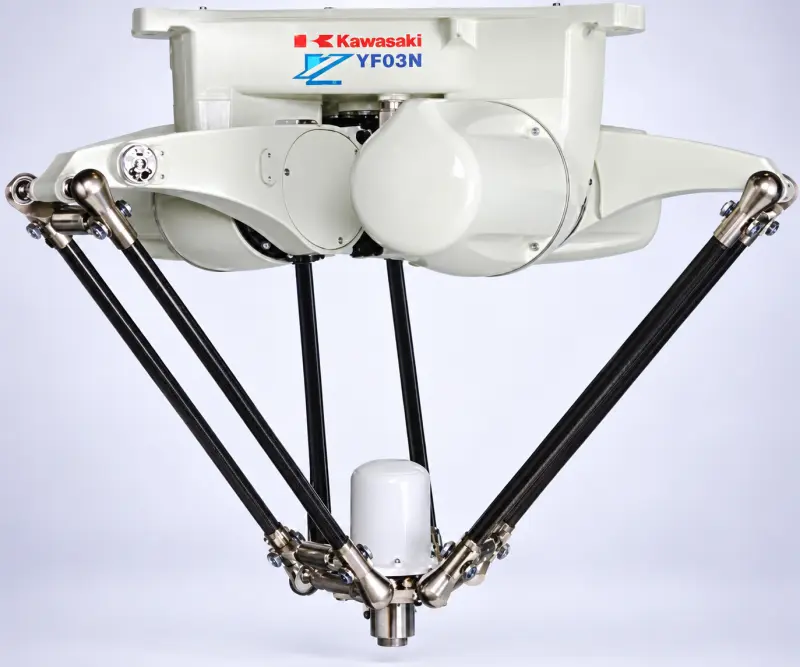 Дельта-робот Kawasaki YF002N для сортировки и сборки, нагрузка 2 кг, цикл от 0,3 с