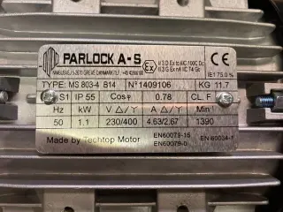 Итальянский мотор‑редуктор Varvel MS803‑i‑3 B14 (диаметр вала 20 мм).