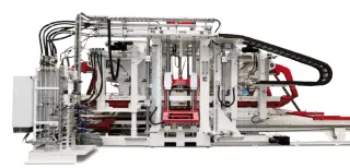 Б/У автоматическая вибропрессовальная линия HESS RH1000 (1200м2/смена), 2008 год