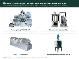 Линия производства мягких желатиновых капсул (МЖК)