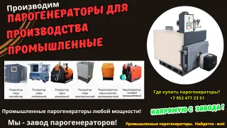 Парогенератор для производства промышленный