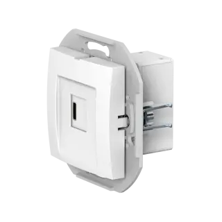 Розетка скрытой установки CADUCEUS ALING PRESTIGE USB, тип С, для зарядки, 1-го устройства, 3А, 5В=, 250В~, механизм