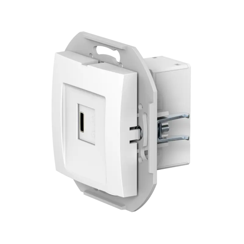 Розетка скрытой установки CADUCEUS ALING PRESTIGE USB, тип С, для зарядки, 1-го устройства, 3А, 5В=, 250В~, механизм