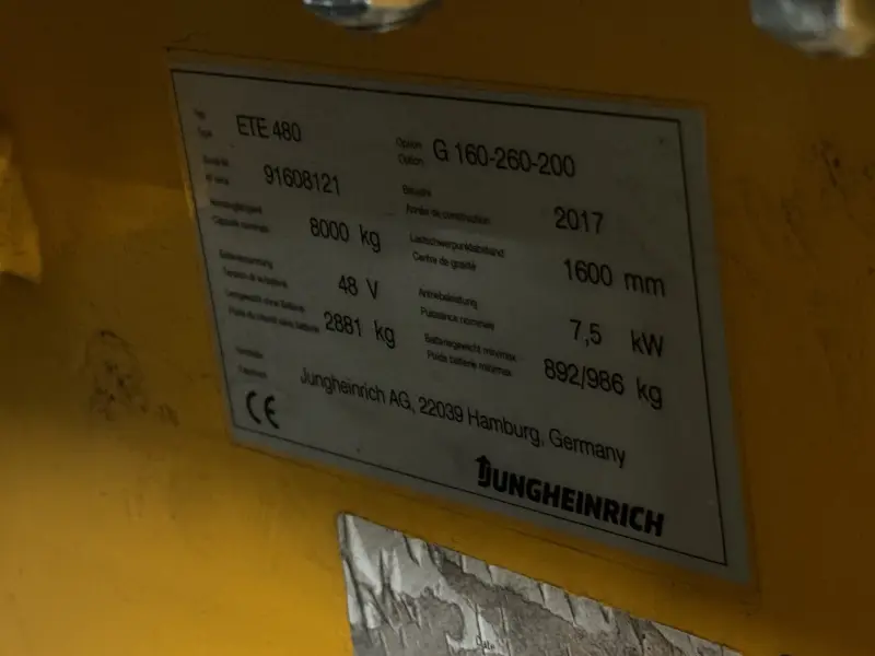 Погрузчик Jungheinrich - ETE 480