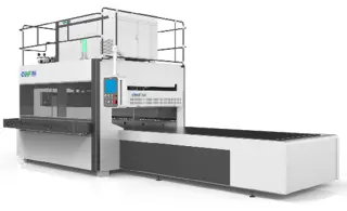 Пресс ТВЧ для склейки щита CNHF 3200х1300, 3200 x 1300 (28 х 20 тонн)
