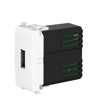Розетка USB 2.0 тип А CADUCEUS ALING EXPERIENCE для скрытой проводки, для зарядки 1-го устройства