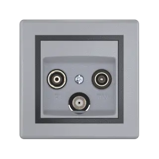 Розетка скрытой установки CADUCEUS ALING PRESTIGE антенная TV/FM/SAT, оконечная