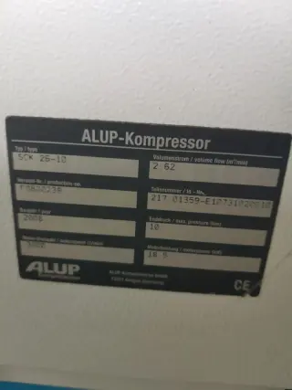 Винтовой компрессор ALUP SCK 26-10