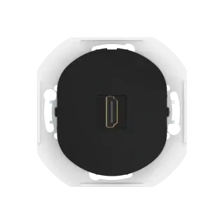 Розетка скрытой установки CADUCEUS ALING EON с модулем Keystone HDMI тип A-A, механизм