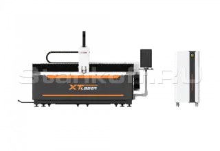 Оптоволоконный лазер для резки металла со сменным столом XTC-1560E/6000 Raycus