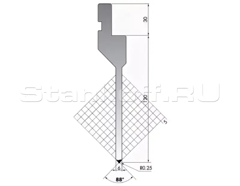 Пуансон прямого типа P.150-88-R025