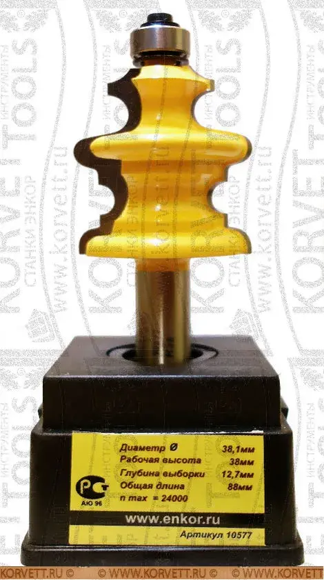 10577. Фреза кромочная фигурная н\п D38.1х38 Х12