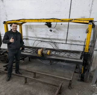 Установка распиловки пеноблока, газобетона