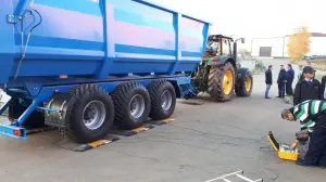 Раздельное взвешивание грузовых автомобилей