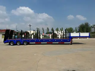 Полуприцеп-трал с трапами TONGYADA CTY9603TDPS низкорамный, 3-оси,тновый