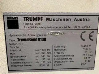 Листогибочный пресс с ЧПУ TrumaBend V130 X
