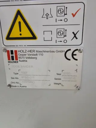 Продаю кромкооблицовочный станок Holzher 1057 (2020 г.)