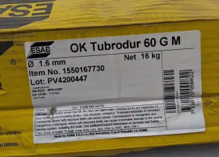 Cварочная проволока ESAB OK Tubrodur 60 G M 1.6mm Новая В катушках. Вес катушки 16 кг