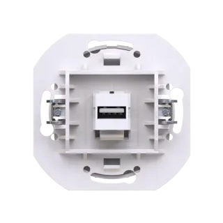 Розетка скрытой установки CADUCEUS ALING EON с модулем Keystone USB 2.0 тип A-A, механизм