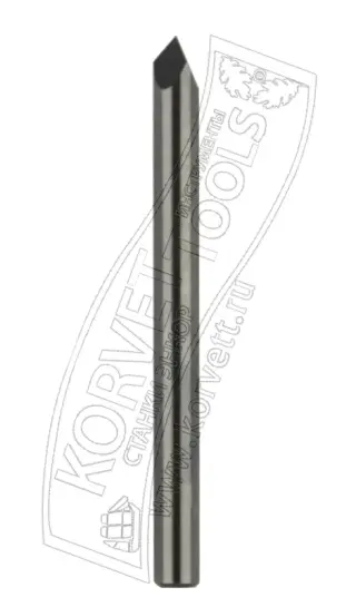 302-660. Фреза гравировальная твердосплавная CARBIDE D6 TL50 Z3 А60° Х6