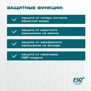 Частотный преобразователь ESQ-230-2S-2.2K 2.2кВт, 220В
