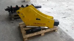 Гидромолот pilemaster hb6 на экскаватор-погрузчик jcb