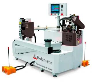 Кромкооблицовочный станок для криволинейных деталей HOLZMATIC Flexiband (1 hand), Flexiband (1 рука)