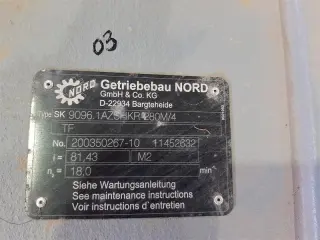 Редуктор подъема NORD