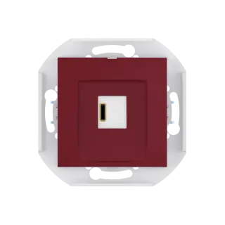 Розетка скрытой установки CADUCEUS ALING PRESTIGE USB, тип С, для зарядки, 1-го устройства, 3А, 5В=, 250В~, механизм