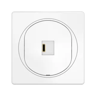 Розетка скрытой установки CADUCEUS ALING EON USB тип С для зарядки 1-го устройства, 3А, 5В=, 250В~